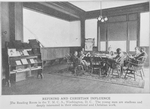 Refining and Christian influence; The reading room in the Y.M.C.A. Washington, D.C.; the young men are studious and deeply interested in their educational and Christian work.
