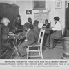 Bringing the boys together for self-improvement; Social Settlement workers teaching boys innocent games and interesting them in developing their characters in order to make them useful citizens.
