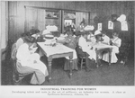 Industrial training for women; Developing talent and taste in the art of millinery, an industry for women; a class at Spellmans Seminary, Atlanta, Ga.