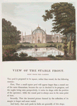 View of the stable front, seen from the garden (before and after).