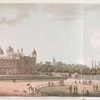 North-front towards the Parade (before and after).