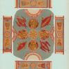 Plafon;[Sv.Mucheniki], dva mnogoochitykh Kheruvima,emblemy chetyrekh Evangelistov, dva shesti-krylykh Kheruvima, ornamenty