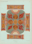 Plafon;[Sv.Mucheniki], dva mnogoochitykh Kheruvima,emblemy chetyrekh Evangelistov, dva shesti-krylykh Kheruvima, ornamenty
