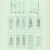 Sv. Fotina, Sv. Vasilisk, Sv. Trifillii, Sv Ananiia, Sv. Azariia, Sv. Misail, Sv. Vasilid, Sv. Mavrikii, ornament, mozaichnyi krest c svechami