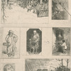 Seven etchings on one plate.
