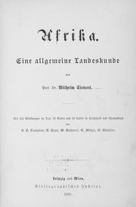 Afrika. Eine allgemeine landeskunde von Prof. Dr. Wilhelm Sievers
