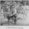 A progressive Negro; This ex-slave has saved and bought himself an ox and cart and does a good business supplying wood to the Virginians.