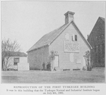 Reproduction of the first Tuskegee building; It was this building that the Tuskegee Normal and Industrial Institute began on July 4th, 1881.