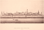 Vid Kremlia iz-za Moskvy-rieki. (1812 g.)