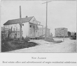 New Jackson; Real estate office and advertisement of negro residential subdivision.