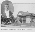 Negro artisan and street of artisans' homes; Thomasville, Ga.