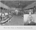 Negro drug store and proprietor, Thomasville, Ga.