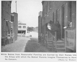 White baby visiting its nurse's home in a Squalid Alley