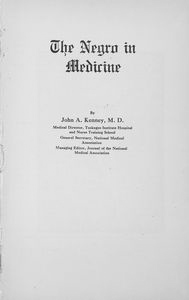 The Negro in medicine
