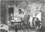 Visit of the Ku-Klux; A drawing by Frank Bellew in Harper's Weekly, 24 February 1872