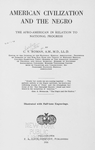 American civilization and the Negro