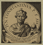 Constantine I, emperor of Rome.