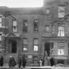 Damage done by a bomb, thrown into a building at 3365 Indiana Avenue, occupied by Negroes