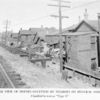 Rear view of houses occupied by Negroes on Federal Street