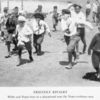 Friendly rivalry; White and Negro boys at a playground near the Negro residence area