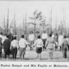 Pastor Dorpat and his pupils at Meherrin.