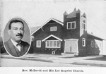 Reverend McDavid and his Los Angeles Church.