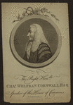 Rt. Hon. Cha[rle]s Wolfran Cornwall, Esq. Speaker of the House of Commons [1735-1789].