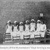 County training school, Pickens County, Ala.; Members of the Homemakers' Club serving a meal.