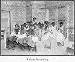 County training school, Pickens County, Ala.; A class in sewing.