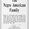 The Negro American familyDu Bois, title page