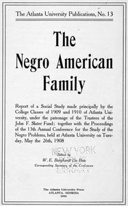 The Negro American family