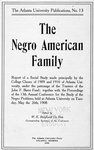 The Negro American familyDu Bois
