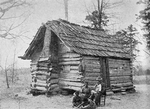 Evolution of the Negro home; Slave - cabins, Southern United States [loaned by Southern Workman].