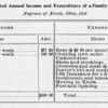 Estimated annual income and expenditure of a family of five; Negroes of Xenia, Ohio, 1903.