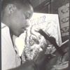 Harlem Community Art Center: student in metal craft class, 290 Lenox Avenue