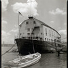 U.S.S. Illinois and launch, Armory for Naval reserves, West 135th Street Pier