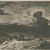 Paysage : crépuscule, d'après Louis Marvy.