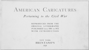 American caricatures pertaining to the Civil War
