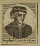Dagobert II, king of the Franks.
