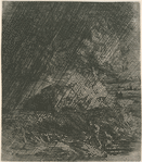 Paysage, effet d'orage.