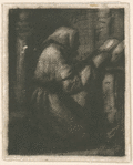 Moine en prière.