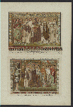 Imperator Iustinian i imperatritsa Feodora s ikh priblizhennymi, mozaichnye izobrazheniia na stenakh tserkvi sv. Vitaliia, v Ravenne