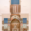 Stennaia zhivopis' v Sionskom sobore , v Tiflise, ispolnennaia v 1853-1854 g. Poperechnyi razrez sobora