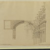Proekt novago teatra dlia Tiflisa, sochinennyi v 1887-1888 g. Portal stseny s chast'iu bokovoi steny zritel'nago zala