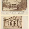 The Emperor's "Cottage," Alexandria Park, Peterhoff. "Alexandria" adjoins the Lower Park (attached to the Old Palace) contains the famous fountains; Entrance to the New Hermitage (Picture Gallery), St. Petersburg.