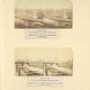 Moscow. Panoramic view of the City (and Kokoreff Hotel); Moscow. General view of the Kremlin (taken from the wovden bridje [sic].) [Photographer: I. Daziaro]