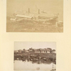Ship heading to Astrakhan; Village on the Volga River.