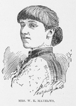 Mrs. W.E. Mathews. Eminent Writer.