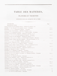 Table des matières, planches et vignettes.