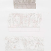 Kalapsche. 1.2. Halb-erhobene und 3. halb-vertiefte Arbeit, auf der Felsenwand.